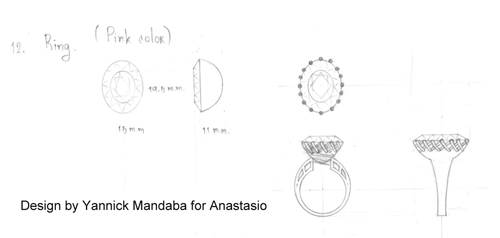 Hand design for jewelry: Morganite ring